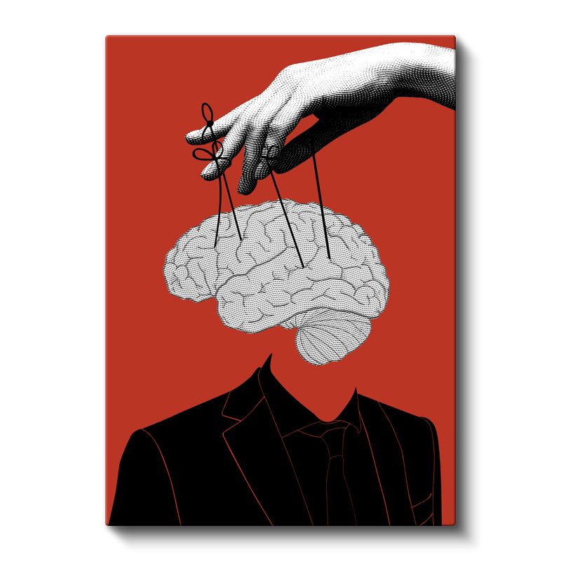 Zihin Kuklacısı - Düşünce Kontrolü Kanvas Tablo