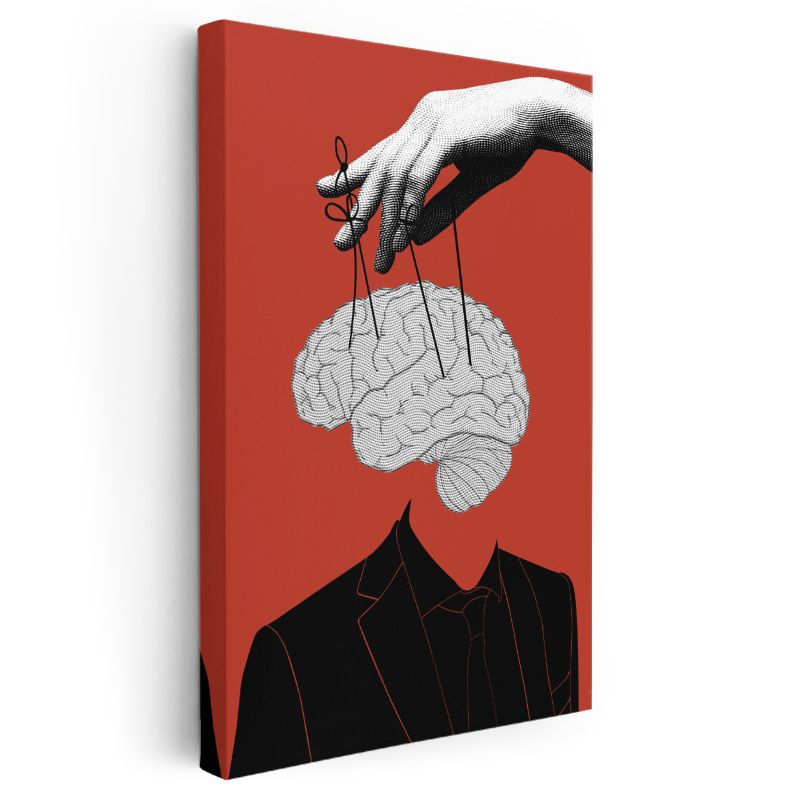 Zihin Kuklacısı - Düşünce Kontrolü Kanvas Tablo