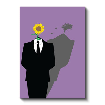 Çiçek Başlı Adam - Kimliğin Doğayla Bütünleşmesi Kanvas Tablo