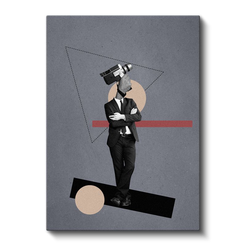 Gözetleyen Bilinç - Modern İnsanın Geometrik Hapsi Kanvas Tablo