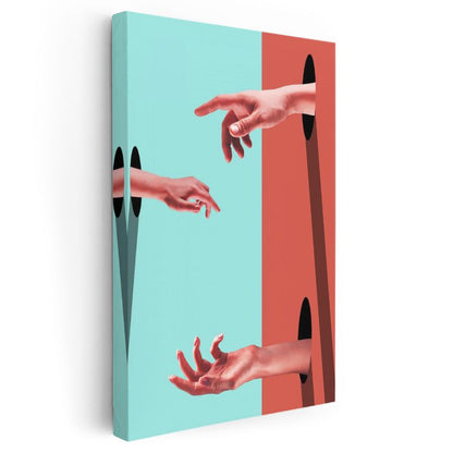 Boyutlar Arası Temas - Paralel Dünyaların Buluşması Kanvas Tablo