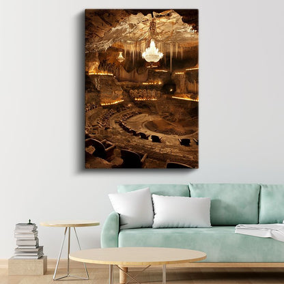 Yeraltı Senfoni - Mağaranın Derinliklerindeki Görkemli Salon Kanvas Tablo