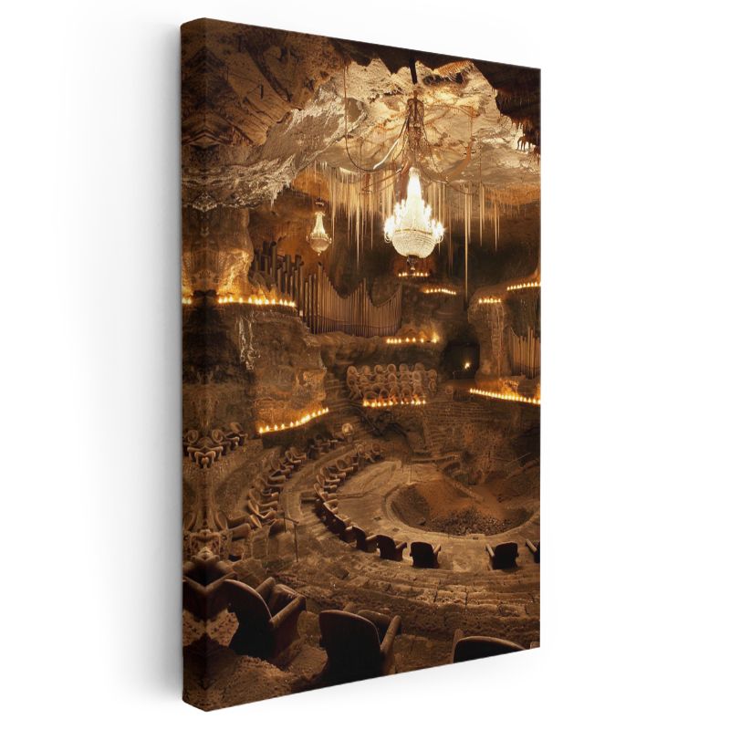 Yeraltı Senfoni - Mağaranın Derinliklerindeki Görkemli Salon Kanvas Tablo