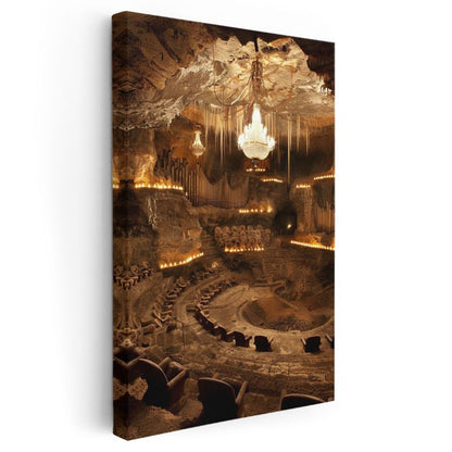 Yeraltı Senfoni - Mağaranın Derinliklerindeki Görkemli Salon Kanvas Tablo