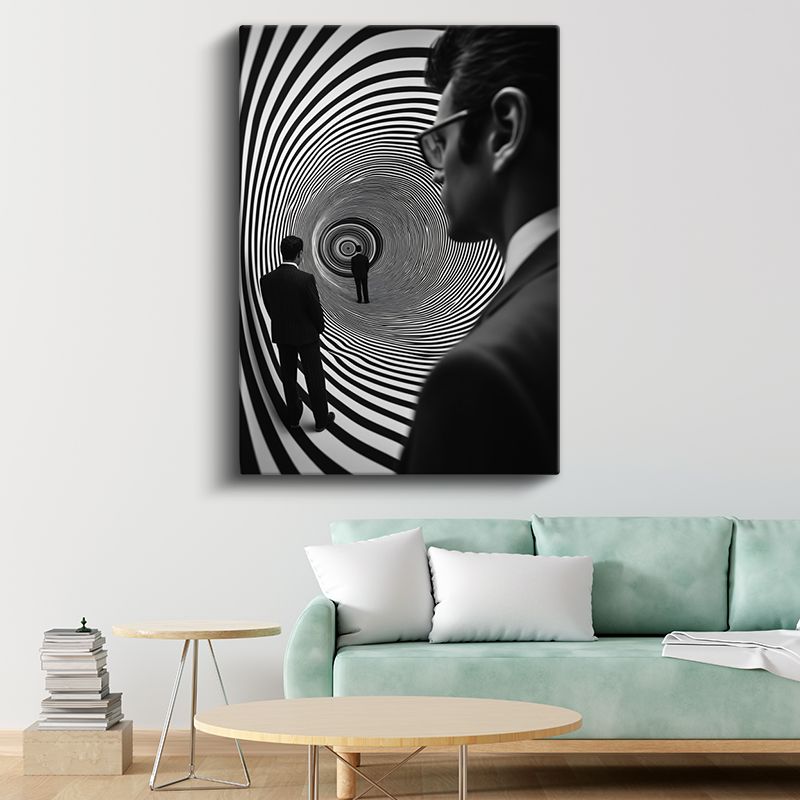 Hipnotik Tünel - Gerçekliğin Sınırlarında Kayboluş Kanvas Tablo