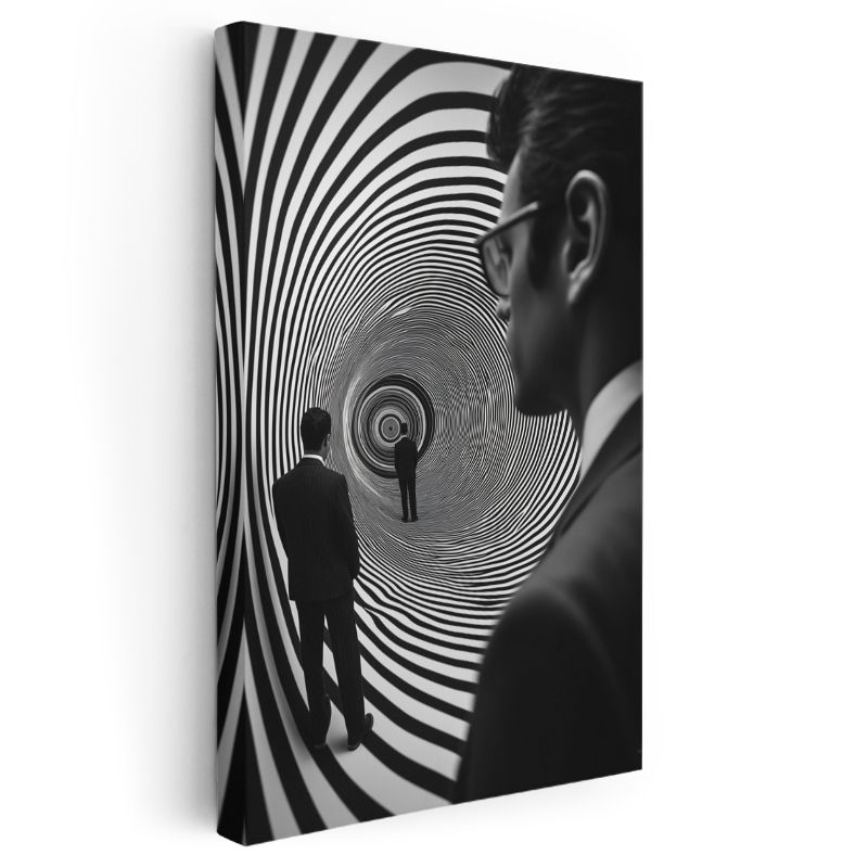 Hipnotik Tünel - Gerçekliğin Sınırlarında Kayboluş Kanvas Tablo