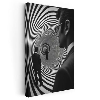 Hipnotik Tünel - Gerçekliğin Sınırlarında Kayboluş Kanvas Tablo