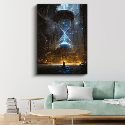 Zamanın Kalesi - Kozmik Kum Saatinin Gizemi Kanvas Tablo