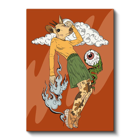 Metamorfoz - Gerçeküstü Varlık Dönüşümü Kanvas Tablo