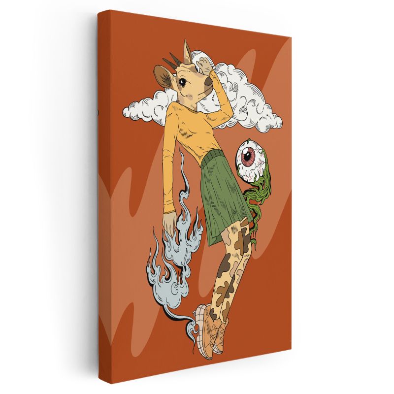 Metamorfoz - Gerçeküstü Varlık Dönüşümü Kanvas Tablo