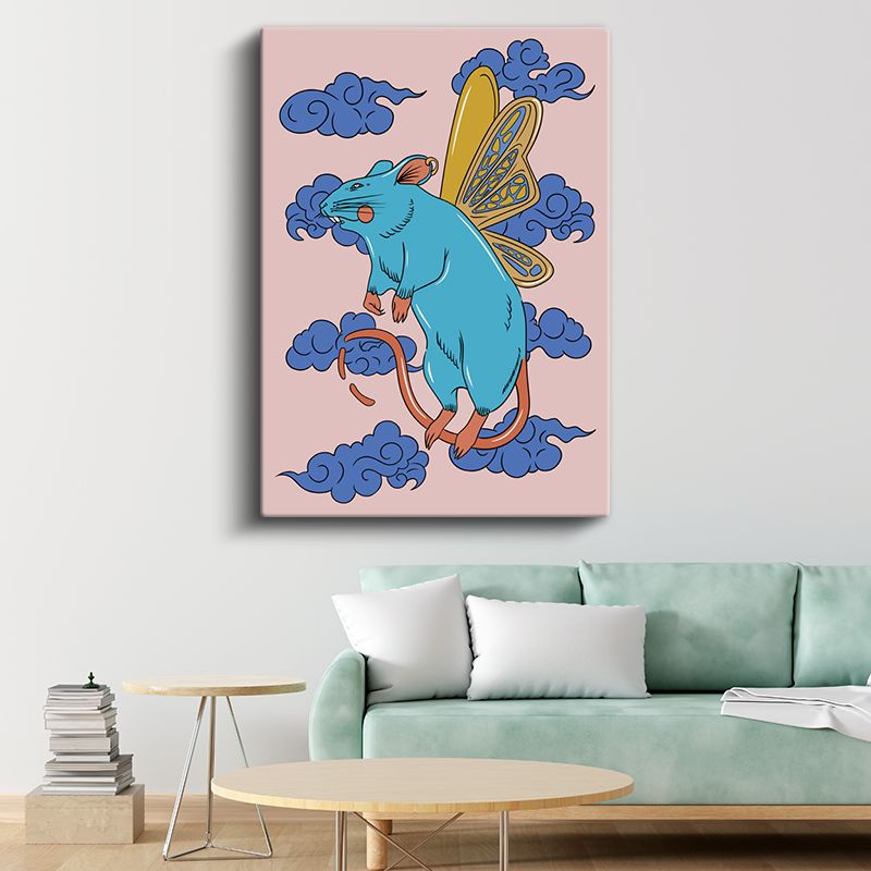 Bulut Faresi - Gökyüzünün Kanatlı Bekçisi Kanvas Tablo