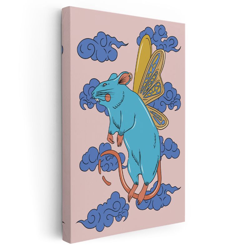 Bulut Faresi - Gökyüzünün Kanatlı Bekçisi Kanvas Tablo