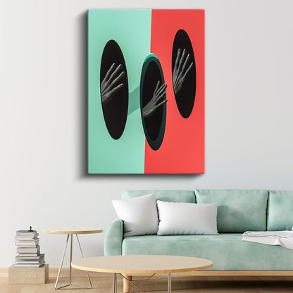 Boyutlar Arası - Karanlık Geçitlerden Uzanan Eller Kanvas Tablo