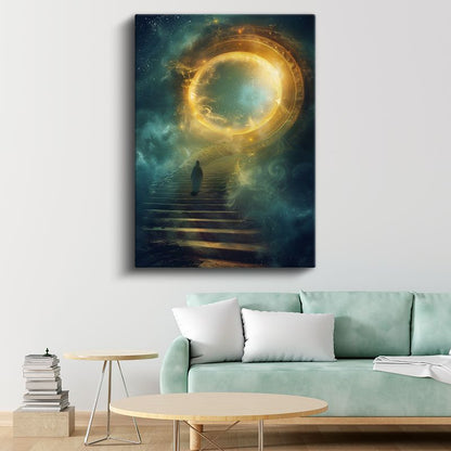 Kozmik Portal - Bilinmeyene Yolculuk Kanvas Tablo