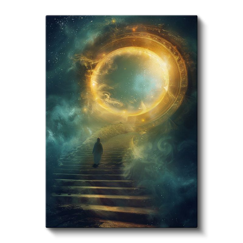 Kozmik Portal - Bilinmeyene Yolculuk Kanvas Tablo