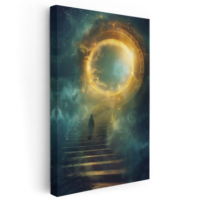 Kozmik Portal - Bilinmeyene Yolculuk Kanvas Tablo