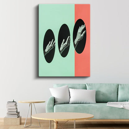 Ellerin Dansı - Geometrik Boyutlar Arasında Kanvas Tablo