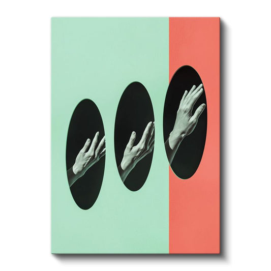 Ellerin Dansı - Geometrik Boyutlar Arasında Kanvas Tablo