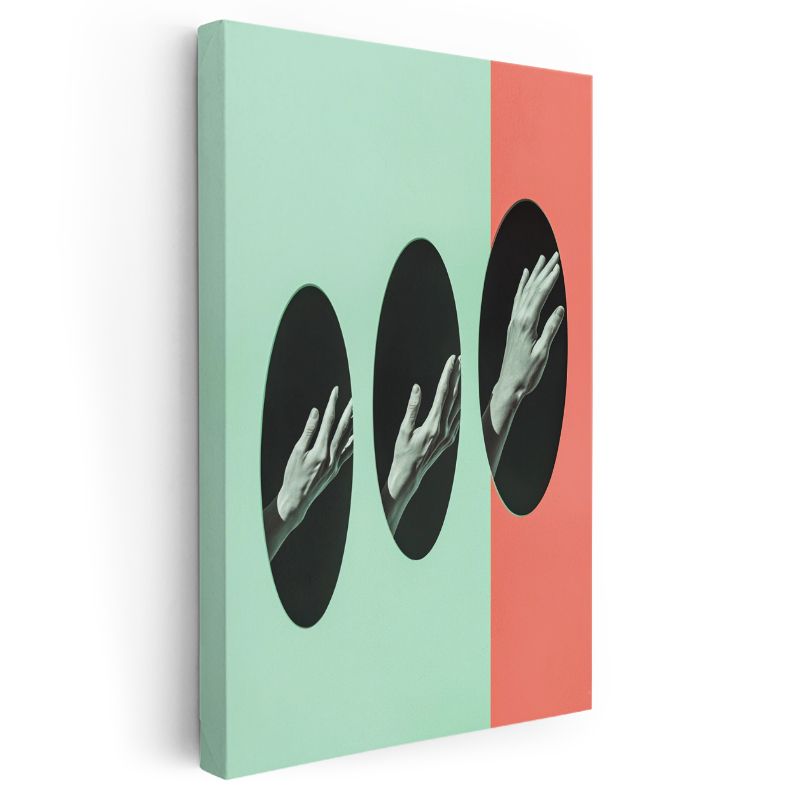 Ellerin Dansı - Geometrik Boyutlar Arasında Kanvas Tablo