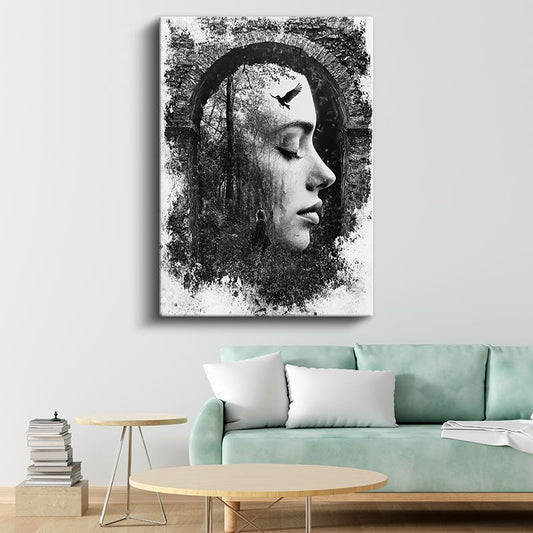 Zihin Ormanı - Düşüncelerin İçinde Özgürlük Kanvas Tablo