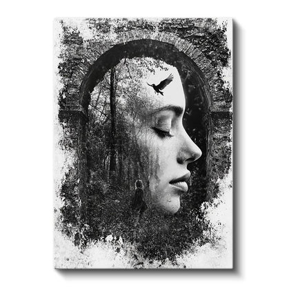 Zihin Ormanı - Düşüncelerin İçinde Özgürlük Kanvas Tablo