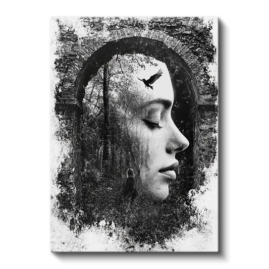 Zihin Ormanı - Düşüncelerin İçinde Özgürlük Kanvas Tablo