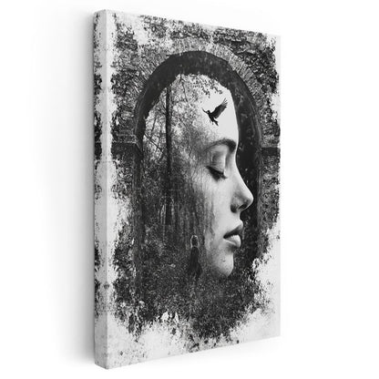 Zihin Ormanı - Düşüncelerin İçinde Özgürlük Kanvas Tablo