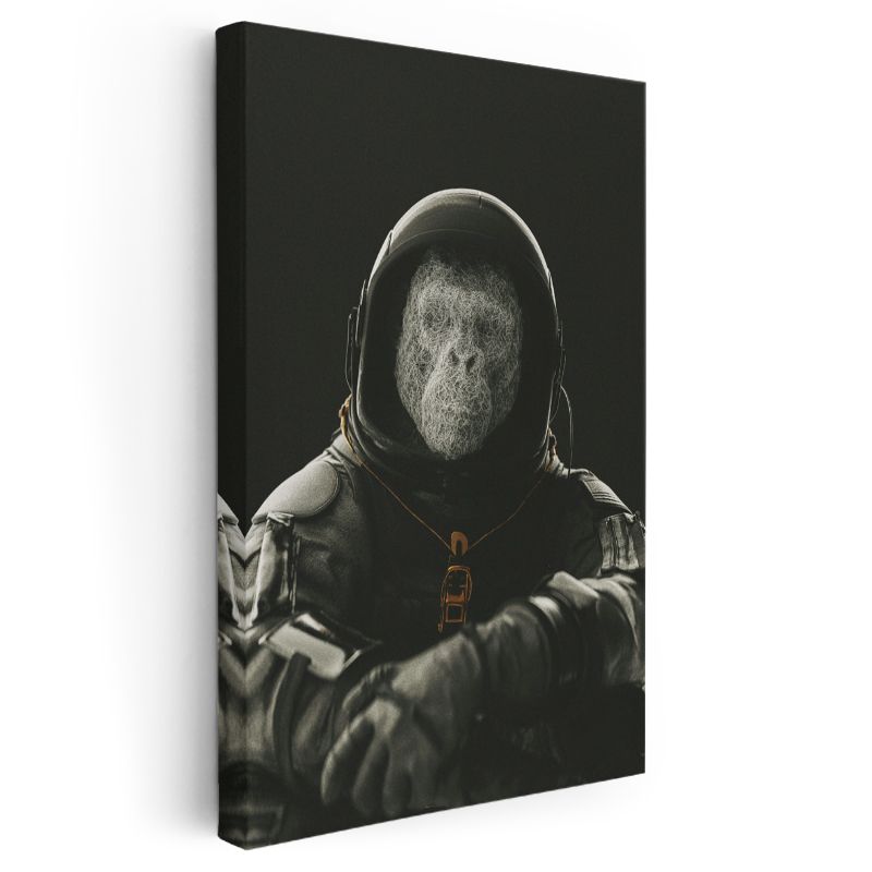 Kozmik Astronot - Evrenin Gizemi Kanvas Tablo