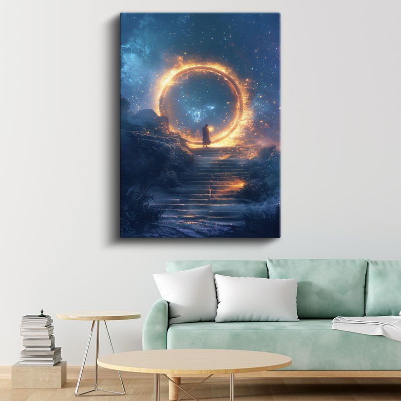 Ateş Portalı - Aydınlığa Giden Yol Kanvas Tablo