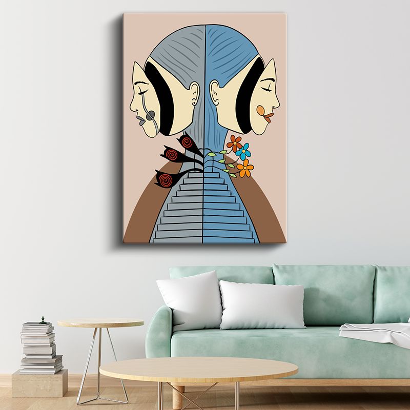 İkiliğin Dengesi - Zıtlıkların Uyumlu Dansı Kanvas Tablo