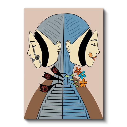 İkiliğin Dengesi - Zıtlıkların Uyumlu Dansı Kanvas Tablo