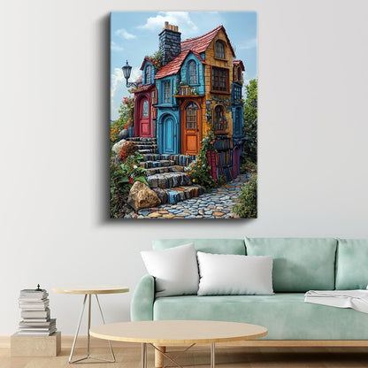Hayal Evi - Renklerin Sınırsız Dünyası Kanvas Tablo
