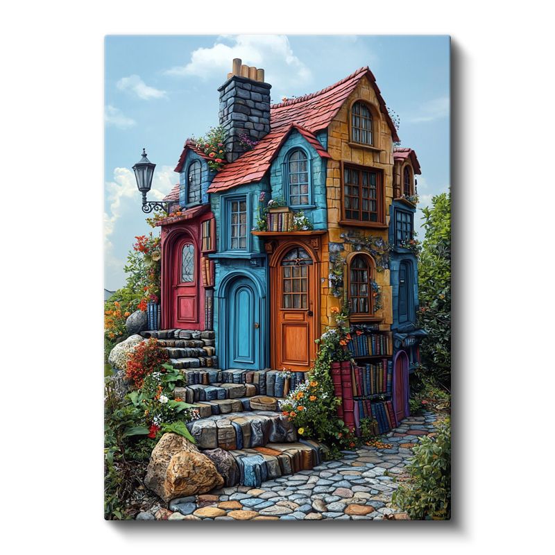 Hayal Evi - Renklerin Sınırsız Dünyası Kanvas Tablo