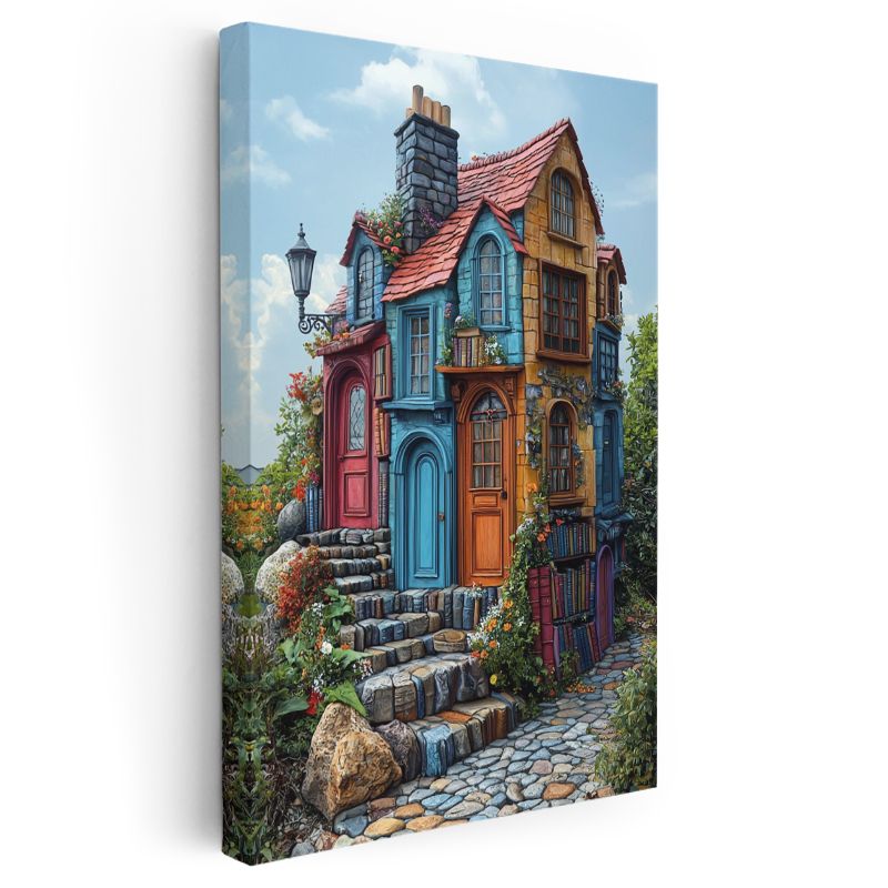 Hayal Evi - Renklerin Sınırsız Dünyası Kanvas Tablo