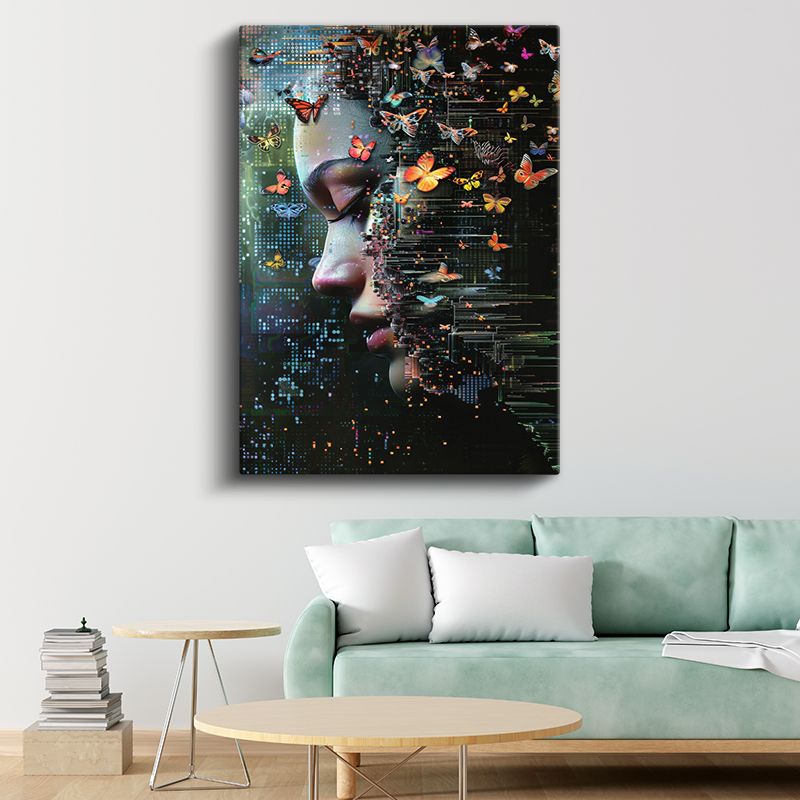 Zihin Kelebekleri - Parçalanan Bilinçten Doğan Özgürlük Kanvas Tablo