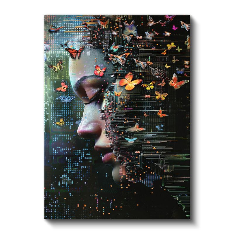 Zihin Kelebekleri - Parçalanan Bilinçten Doğan Özgürlük Kanvas Tablo