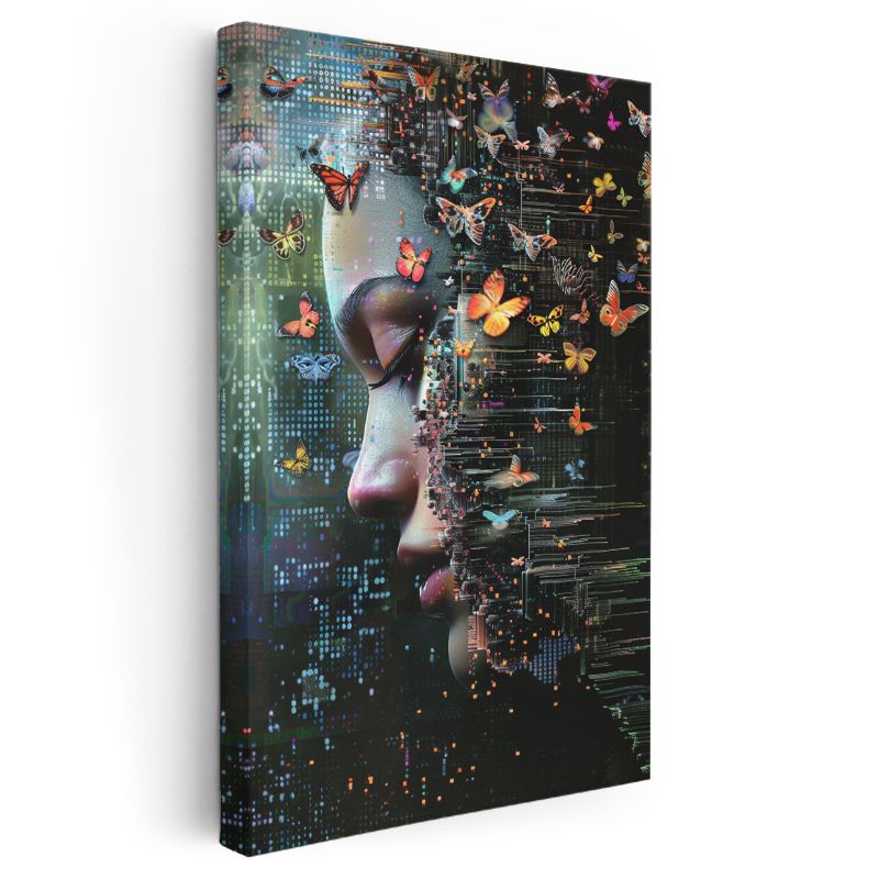 Zihin Kelebekleri - Parçalanan Bilinçten Doğan Özgürlük Kanvas Tablo
