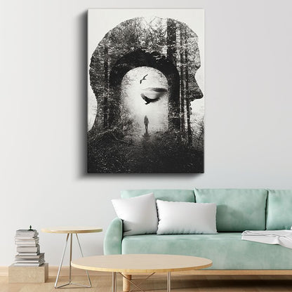 Zihin Kapısı - Bilinçaltının Derinliklerinde Yolculuk Kanvas Tablo