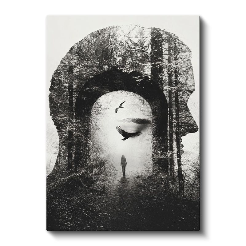 Zihin Kapısı - Bilinçaltının Derinliklerinde Yolculuk Kanvas Tablo
