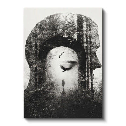 Zihin Kapısı - Bilinçaltının Derinliklerinde Yolculuk Kanvas Tablo