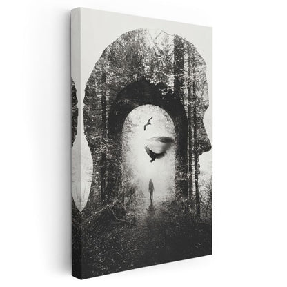 Zihin Kapısı - Bilinçaltının Derinliklerinde Yolculuk Kanvas Tablo