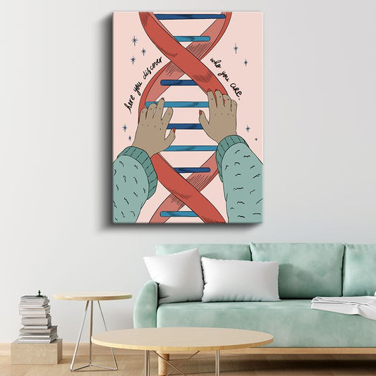 Varoluşun Kodları - DNA'nın Sırlarına Dokunuş Kanvas Tablo