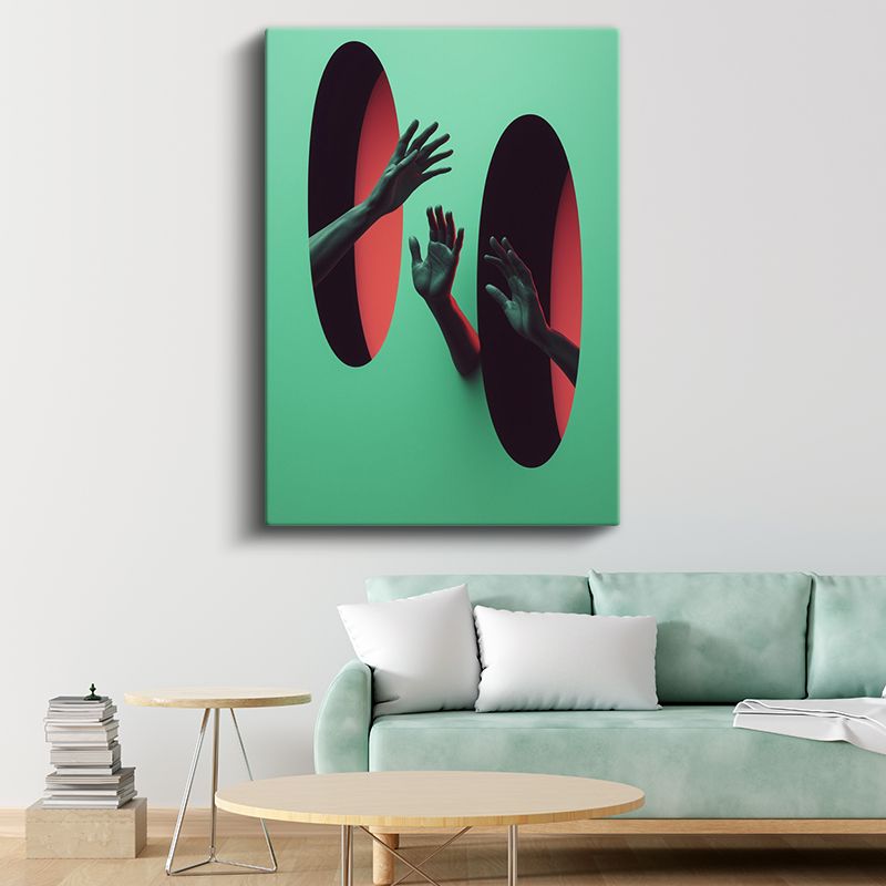 Boyutlar Arası - Paralel Dünyalara Uzanan Eller Kanvas Tablo