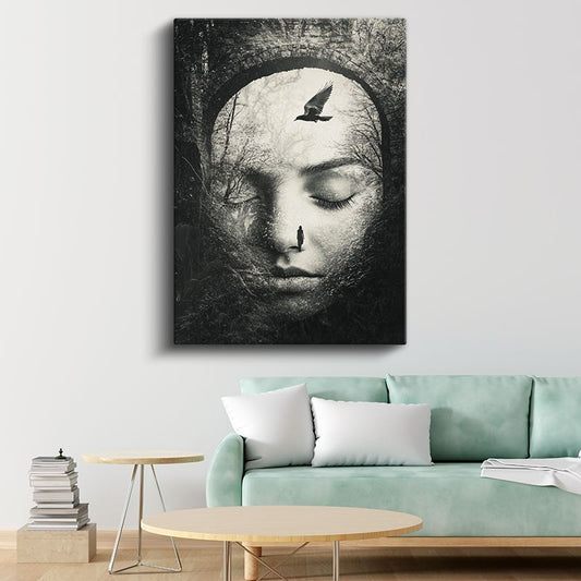 Zihin Kapısı - Bilinçaltının Derinliklerinde Yürüyüş Kanvas Tablo