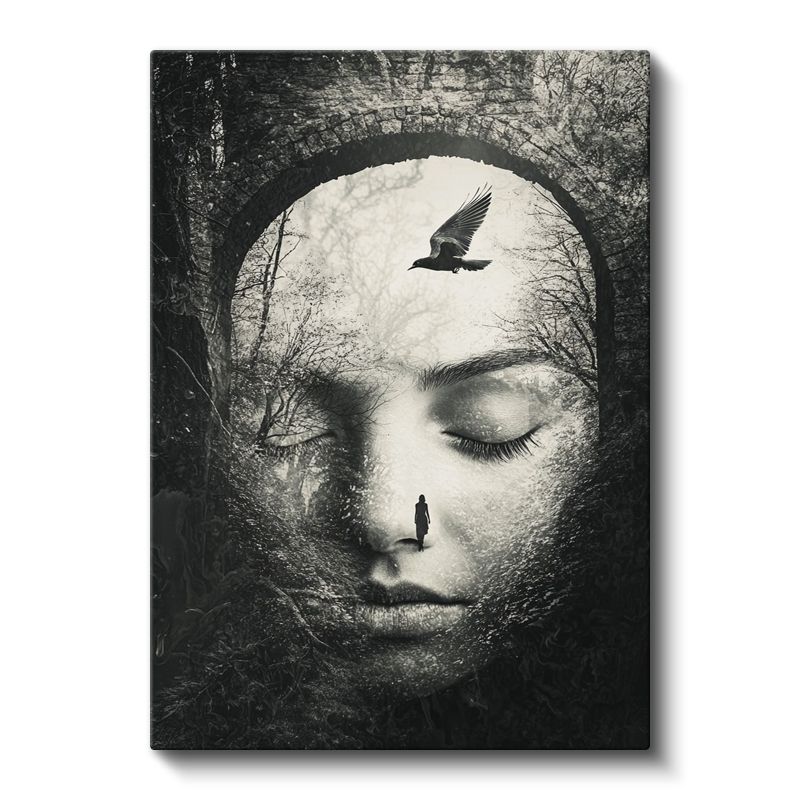 Zihin Kapısı - Bilinçaltının Derinliklerinde Yürüyüş Kanvas Tablo