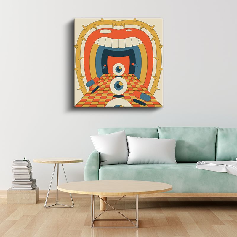 Bilinçaltı Kapısı - Göz Tünelindeki Yolculuk Kanvas Tablo