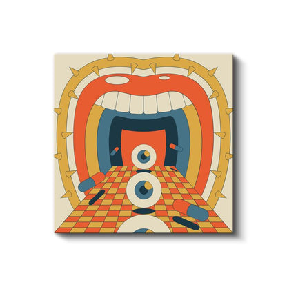 Bilinçaltı Kapısı - Göz Tünelindeki Yolculuk Kanvas Tablo