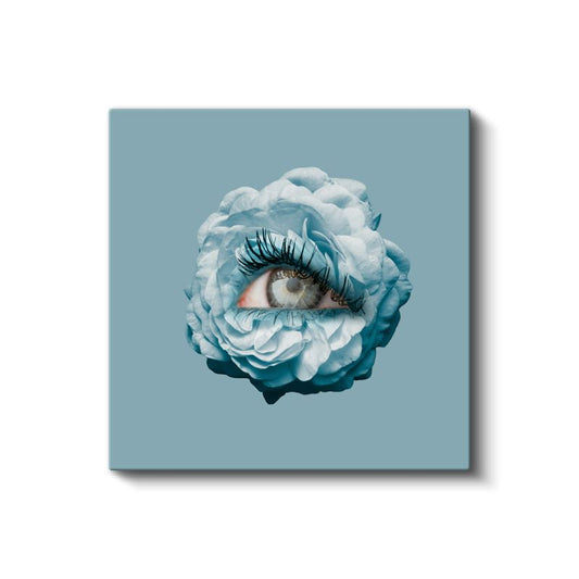 Çiçek Gözü - Mavi Düşlerin Bakışı Kanvas Tablo