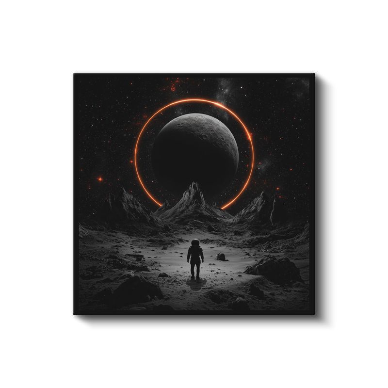 Kozmik Tutulma - Yalnız Kaşifin Evrensel Yolculuğu Kanvas Tablo