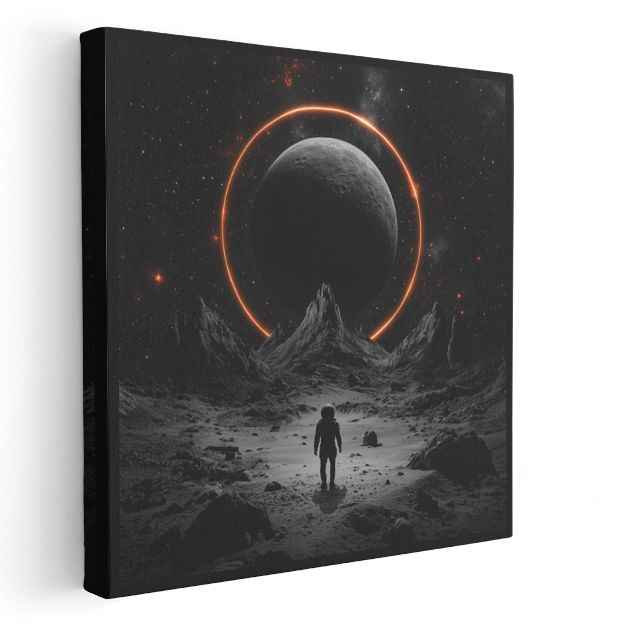 Kozmik Tutulma - Yalnız Kaşifin Evrensel Yolculuğu Kanvas Tablo